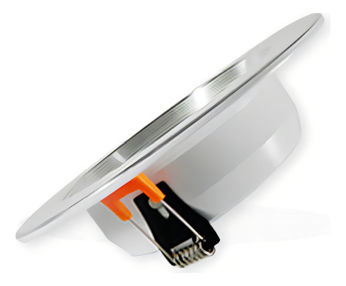 10 Pack Panel Led 20w Para Empotrar Falso Plafon O Bote 12cm Color Marco Blanco Con Satin Luz Fria 6500k