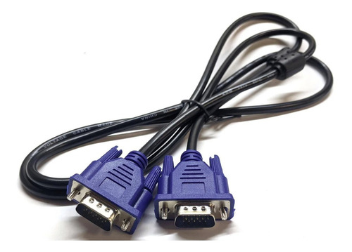 Imagen 1 de 5 de Cable Vga Monitor Filtro A Vga Macho Proyector Notebook Lcd