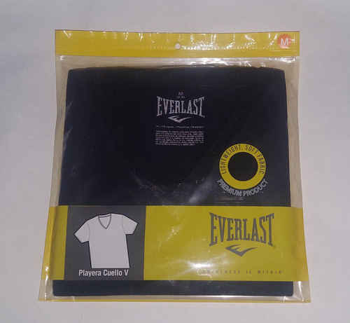 Playera Everlast Cuello V Lycra-algodón Paquete 2pzs