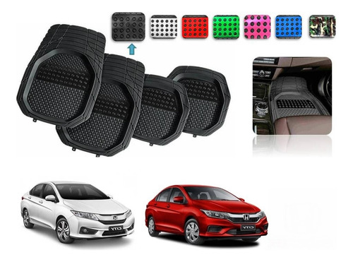 Tapetes 4pz Charola 3d Color Honda City 2014 A 2020