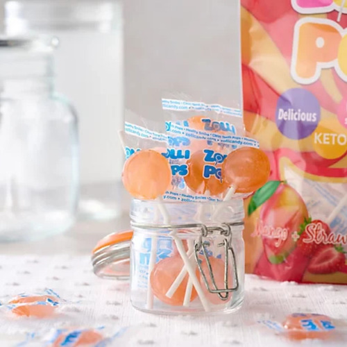 Paletas Mango Fresa Sin Azúcar-gluten Keto Vegan Zolli Pops
