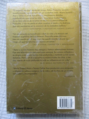 Imagen 2 de 9 de Susana Azzi, Collier - Astor Piazzolla. Su Vida Y Su Música