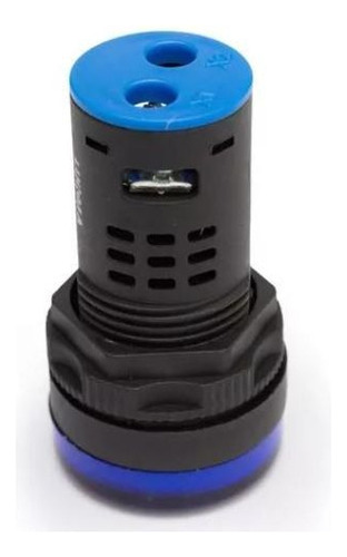Botão Led Azul 220v Para Quadro