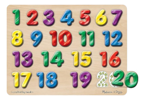 Rompecabezas De Numeros Con Sonido Madera