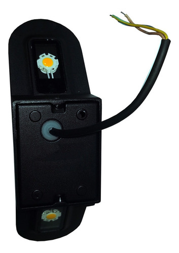 Lámpara Lampara De Pared Arbotante Led Mundo Lucido Arb12b Color Curveado Negro 10w Luz Calida 3500k 85v-265v