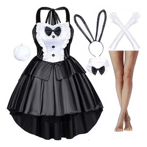 Clsico Fancy Bunny Girl - Vestido Negro Estilo Esmoquin Para