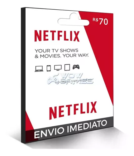 Cartão Netflix 35 Reais