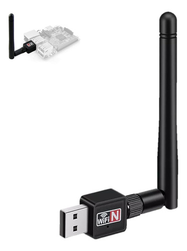 Adaptador Inalámbrico Usb 2.4ghz  Negro