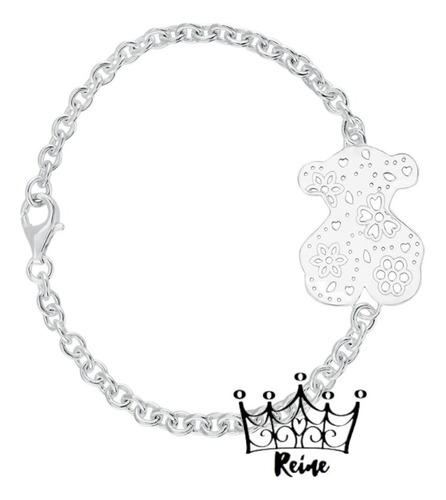 Reine Pulsera Oso Sugar De Plata