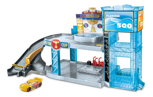 Disney Pixar Cars Florida 500 Racing Garage [exclusivo De A.