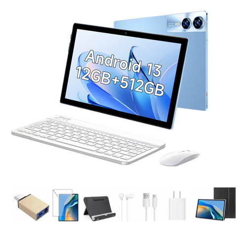 Tablet S12 512gb+12gb Ram 11.6'' Android 13 Con Teclado