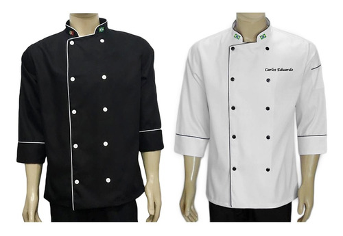 World window different agreement Kit 2 Jaquetas Chef Jaleco Cozinheiro Personalizada Bandeira | Parcelamento sem juros World window different agreement Kit 2 Jaquetas Chef Jaleco Cozinheiro Personalizada Bandeira | Parcelamento sem juros
