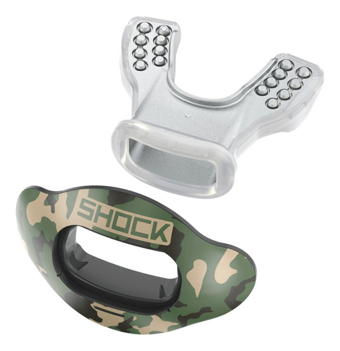 Shock Doctor Protector Bucal Chupon Americano Flag Camo