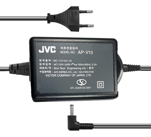 Adaptador Ac Jvc Ap-v13ac Para Filmadoras Jvc (bivolt) Cor Preto