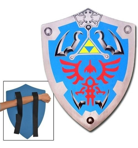 Leyenda De Zelda Enlace Hylian Hyrule Trifuerza Espuma Escud