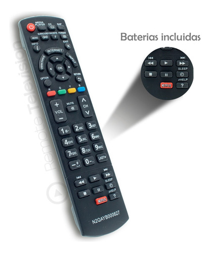 Control Remoto Panasonic Smar Tv Viera Netflix