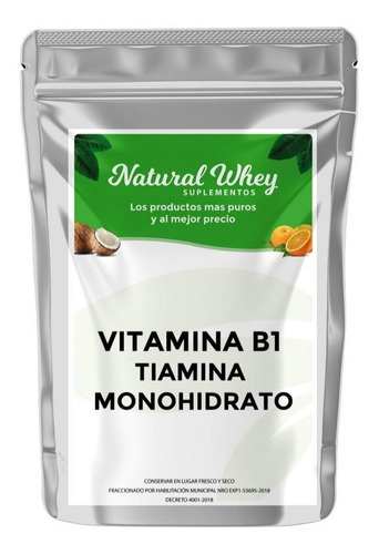 Vitamina B1 Mononitrato De Tiamina 5 Gramos 