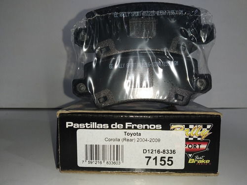 Pastilla De Freno Trasera Toyota Corolla 04/09 (7155)