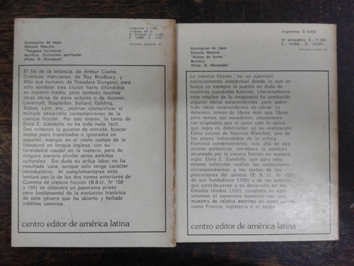 Imagen 2 de 5 de Cuentos De Ciencia Ficcion Contemporaneos * 2 Tomos * Ceal *