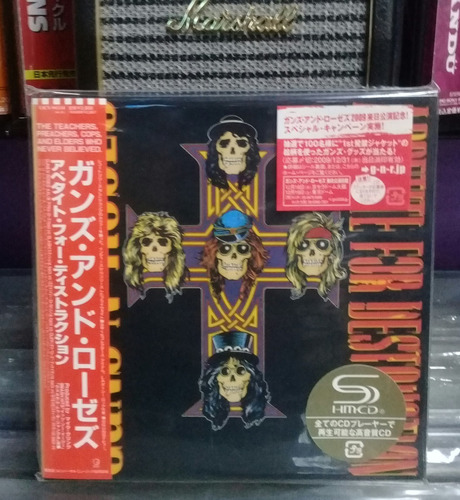 Guns N' Roses- Appetite For Destruction Mini Lp. Japan C/obi