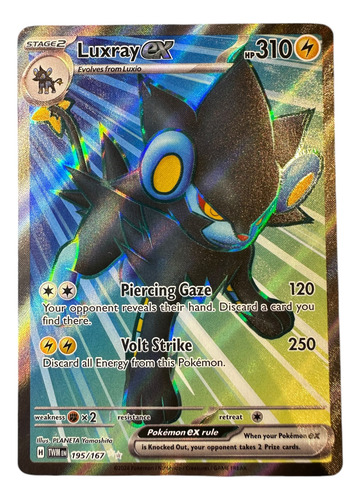 Luxray Ex 195/167 Full Art Pokemon Tcg
