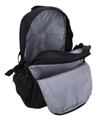 Mochila Porta Notebook 15.6 Urbana Camping Ejecutiva Escolar Color Negro Diseño De La Tela Liso