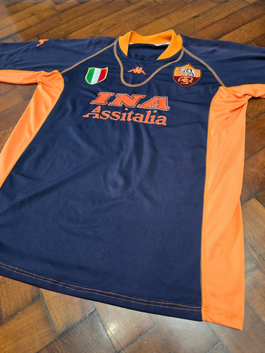 Camiseta Alternativa Roma 2001/02, Totti 10 Talle L (Usado)