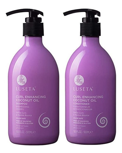 Luseta Curl Enhancing Coconut Oil Champú Y Acondicionador,.