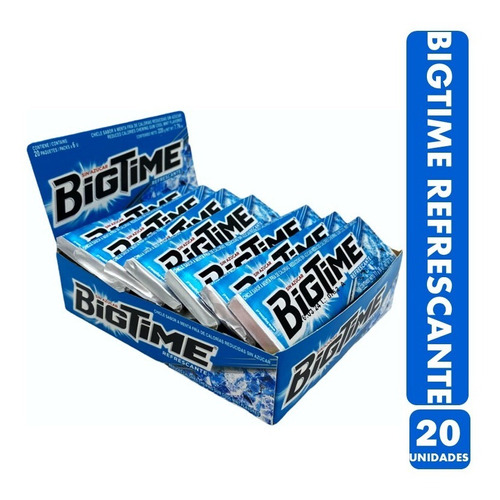 Bigtime Celeste - Chicle Refrescante (caja Con 20 Unidades)
