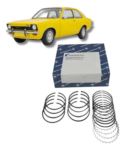Jogo De Anéis Do Motor Ohc Chevette 1.4 8v Gasolina 73 A 82