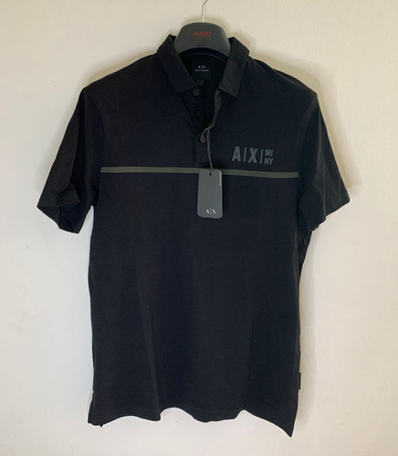 Polo Armani Exchange Hombre Talla S Color Negro Original 