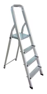 Escalera Plegable De Aluminio De 4 Pasos