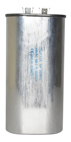 Condensador/ Capacitor De Marcha 75 Mfd 370 Vac Ovalado