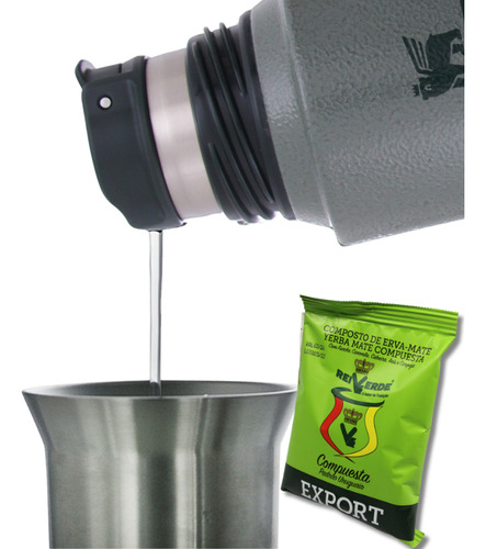 Kit Mate System *original* - Termo, Bombilla Resorte, Yerba