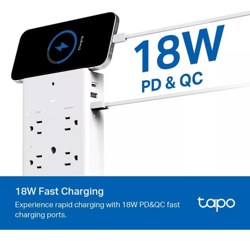 Extensor De Enchufe Inteligente Tp-link Tapo P306 Con Luz