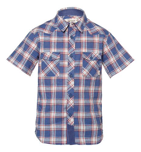 Camisa Niño Mountain Towns Short Sleeve Shirt Azul Lippi