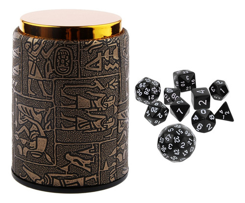 Juego De Dados Poliédricos De 10 Piezas Con Juego De D&d