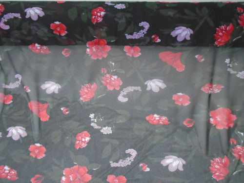 Tule Estampado Com Elastano Para Camisolas Saldo Indústria