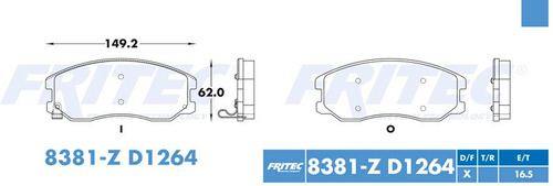 Balatas Delantero Fritec Captiva Sport 2008-2010 3.6l