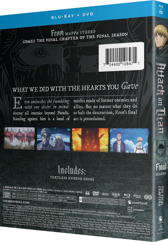 Dvd Attack On Titan Final Season The Final Chapters Part 3
