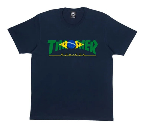 Camiseta Thrasher Brazil Revista Original Várias Cores