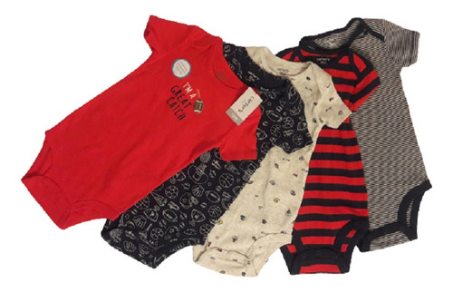 Conjunto Carter´s De 5 Pc Bodies T-6m,  12m,  18m