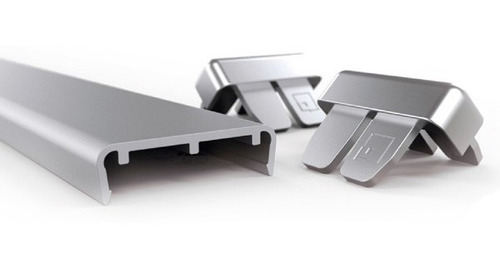 Tapacanto U Grupo Euro Aluminio 18 Mm Mueble Cajon Cocina