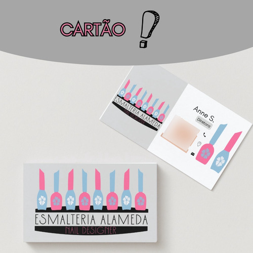 Criar Logotipo Logomarca Esmalteria Nails Design Manicure