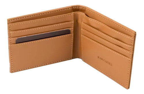 Billetera Hombre Jean Cartier Tarjetero Cuero Ecologico
