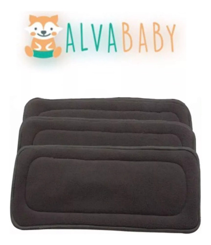 6 Absorbentes (3 Microfibra Y 3 Bambú Charcoal) Alva Baby