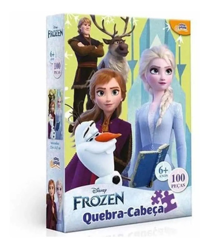 Quebra Cabeça 100 Peças Frozen Toyster Disney Princesas 8027