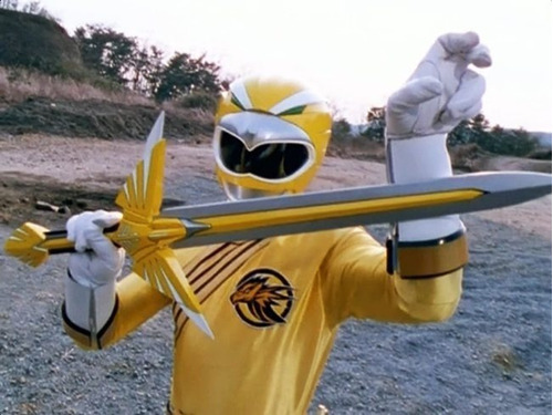 Planos Casco Power Ranger Amarillo Wild Force + Espada