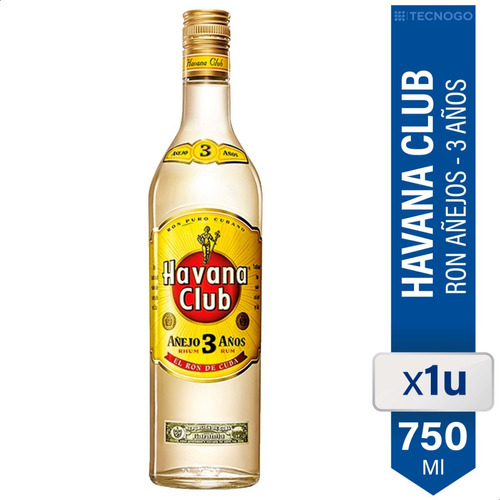 Ron Havana Club Añejo 3 Años Blanco - 01almacen