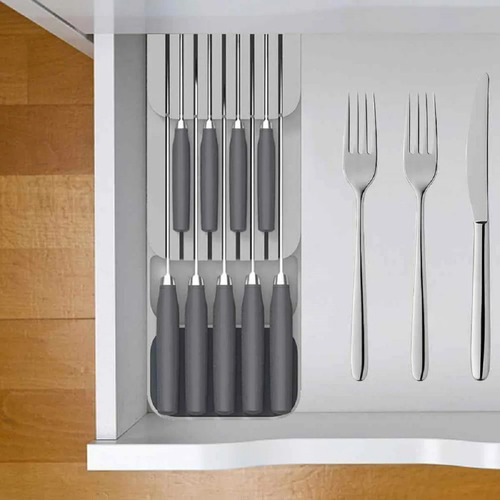 Imagen 4 de 9 de Organizador De Cuchillos Soporte Porta Cubiertos Cocina X L